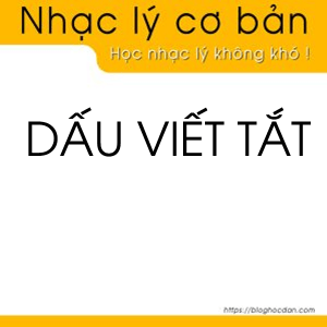 Một số dấu viết tắt