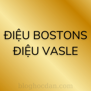 Điệu Bostons và điệu valse